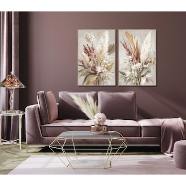 Hope Purple and Pink Tiffany-Style Glass Table Lamp 30"H