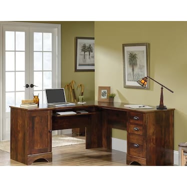 Addie Adjustable Tiffany-Style Glass Task Lamp 21.25"H