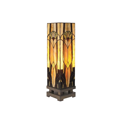 Marley Tiffany-Style Glass Luminary Lamp 6"W x 21"H