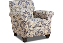 cord blue accent chair   
