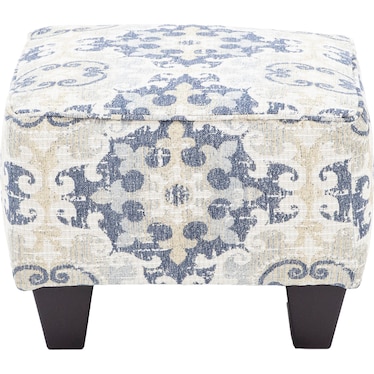 Cynthia Accent Ottoman in Storm
