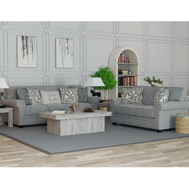 Cynthia Sofa in Dolphin