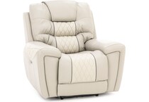 cori beige recliner   