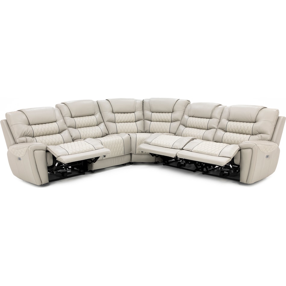cori grey mtn lth sectional piece pkg  