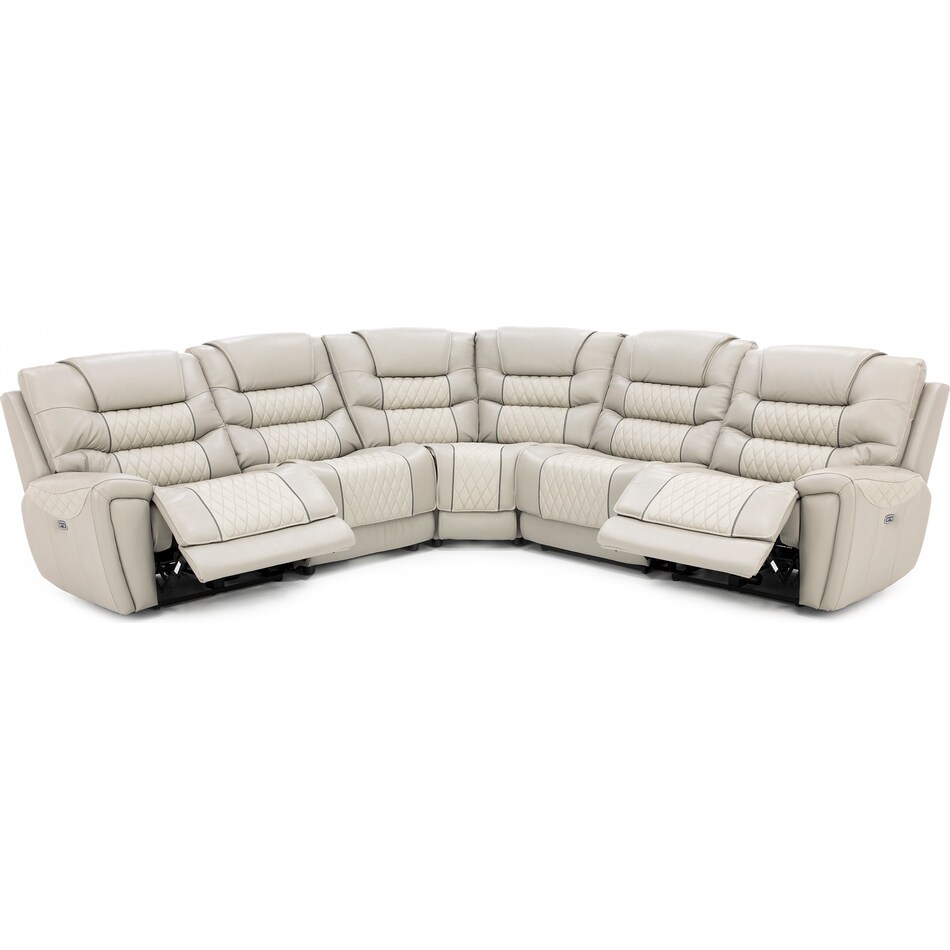 cori grey mtn lth sectional piece pkg  