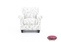 cori white accent chair  image   