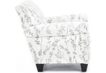 cori white accent chair   
