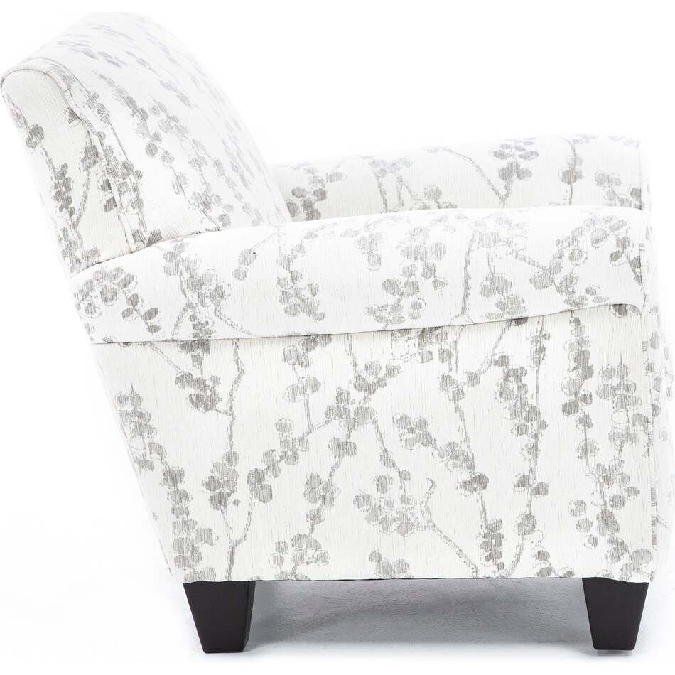 cori white accent chair   