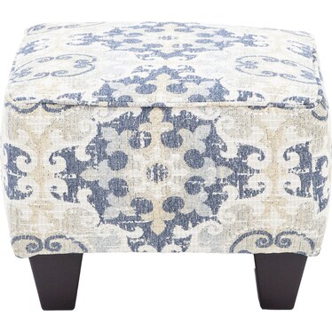 Cynthia Accent Ottoman in Storm
