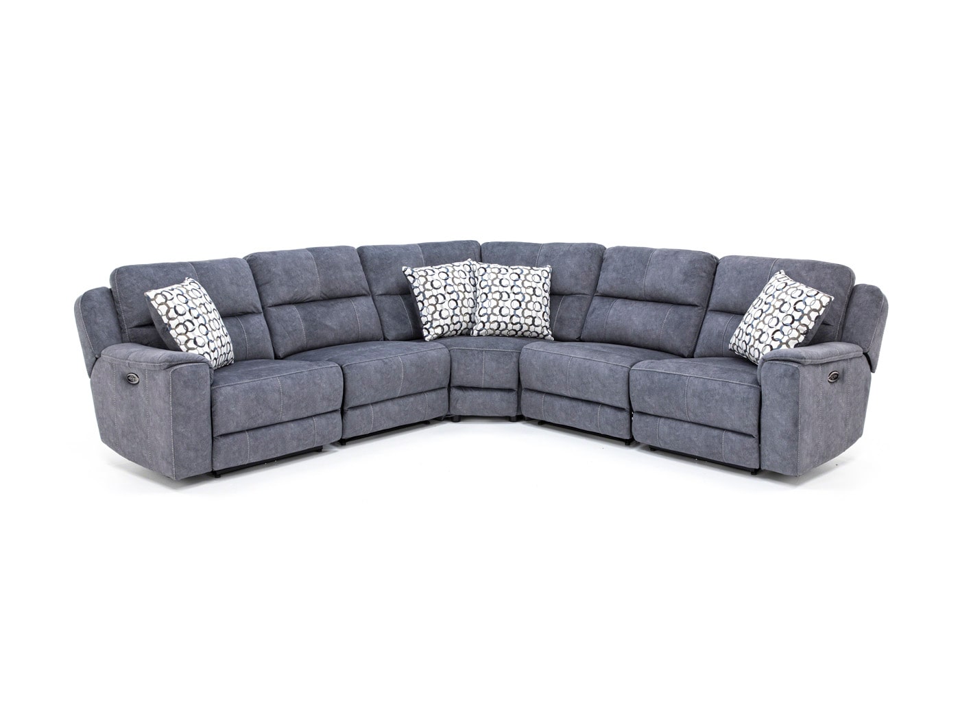 Power headrest reclining online sectional