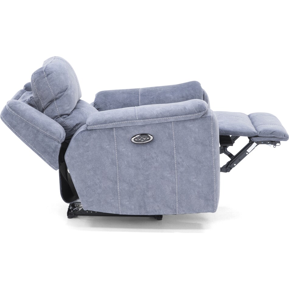 corinthian blue recliner   