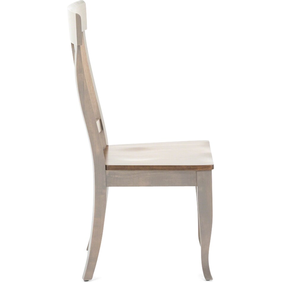 cosh brown inch standard seat height side chair   