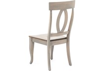 cosh brown inch standard seat height side chair   