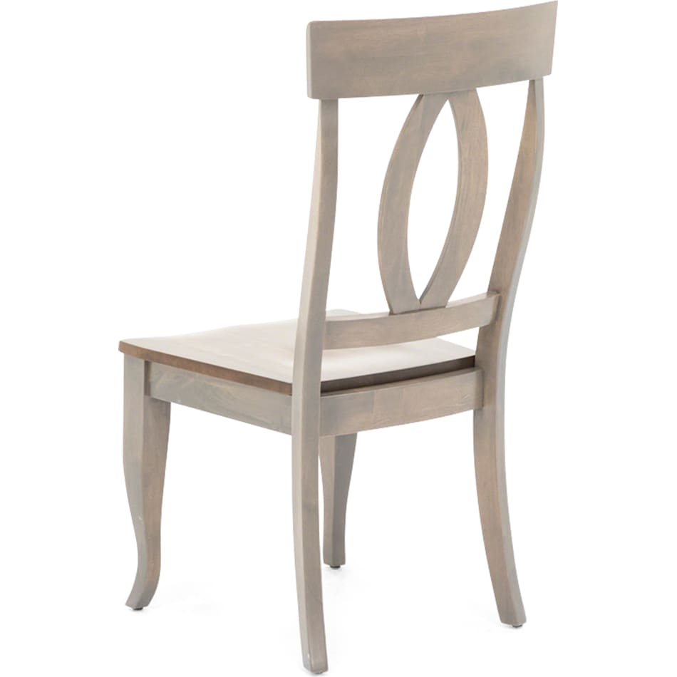 cosh brown inch standard seat height side chair   