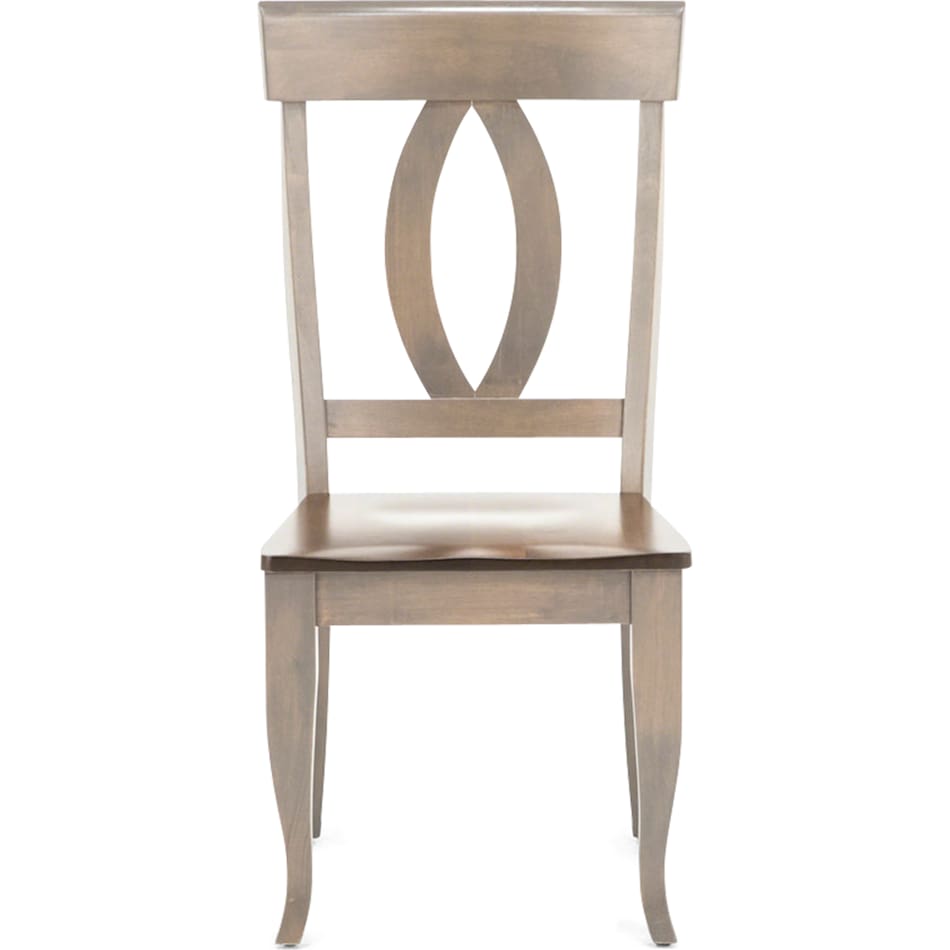 cosh brown inch standard seat height side chair   