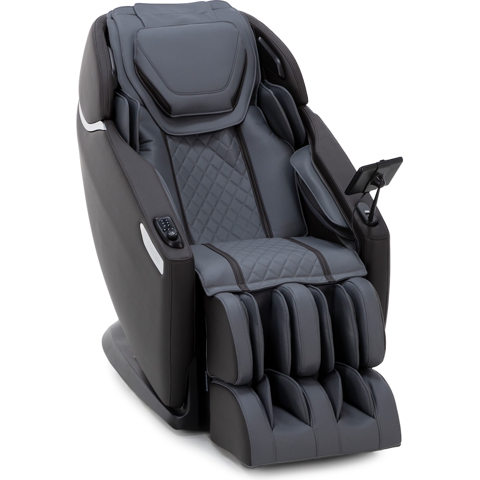 cozz  grey espresso recliner z  