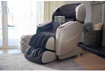 cozz espresso & black white combo recliner pkg  