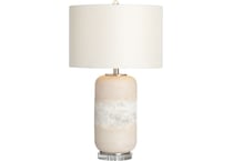 cres beige table lamp   