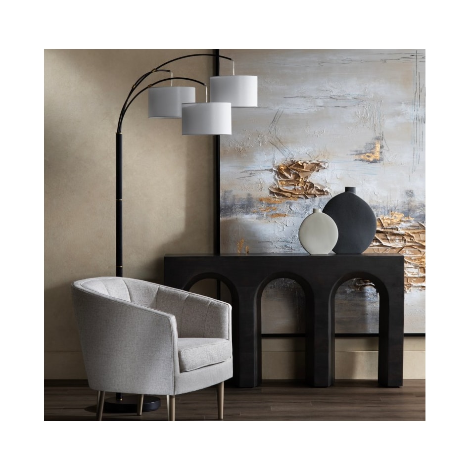 cres black arc lamp   