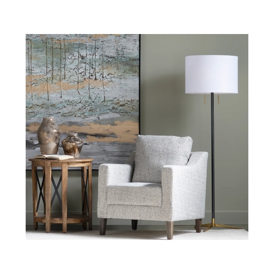 cres black floor lamp   