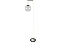 cres black floor lamp   
