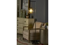 cres black floor lamp   