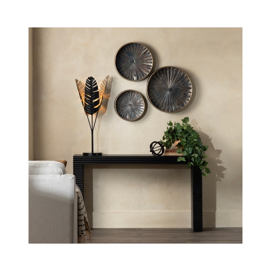 cres black hall entry table hnd  