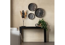 cres black hall entry table hnd  