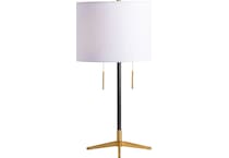 cres black table lamp   