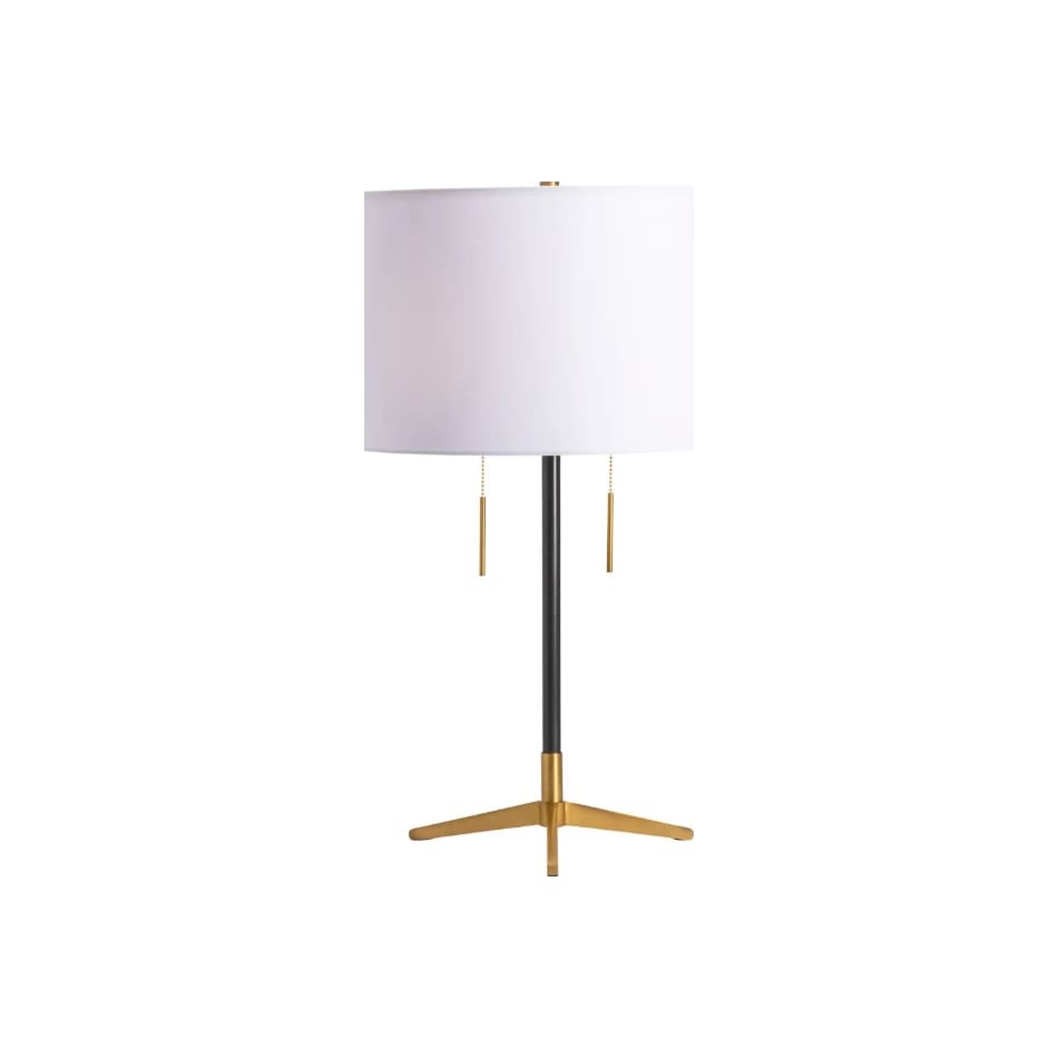 cres black table lamp   