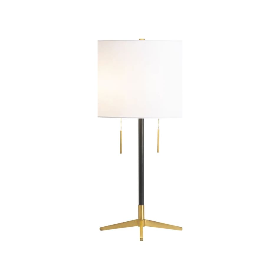 cres black table lamp   