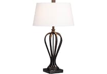 cres black table lamp   