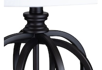 cres black table lamp   