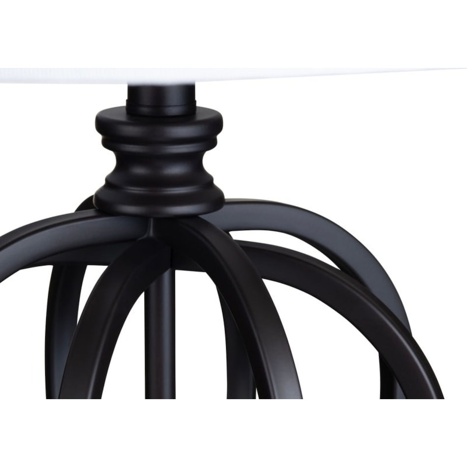 cres black table lamp   