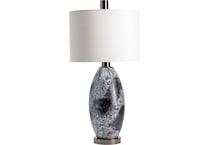 cres black table lamp   