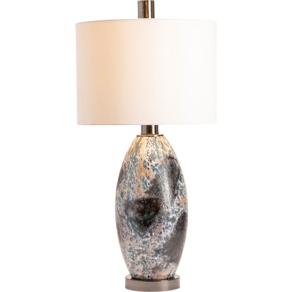 cres black table lamp   