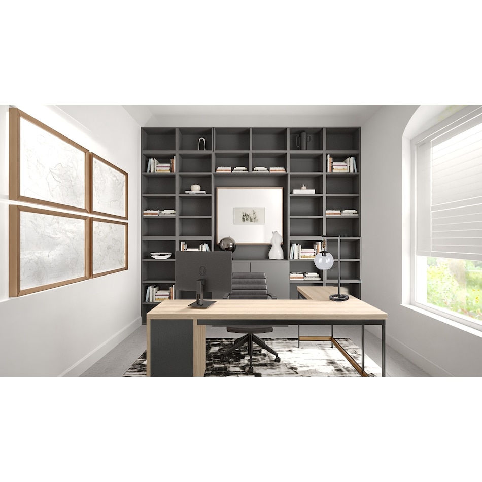 cres black table lamp   