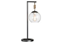 cres black table lamp   