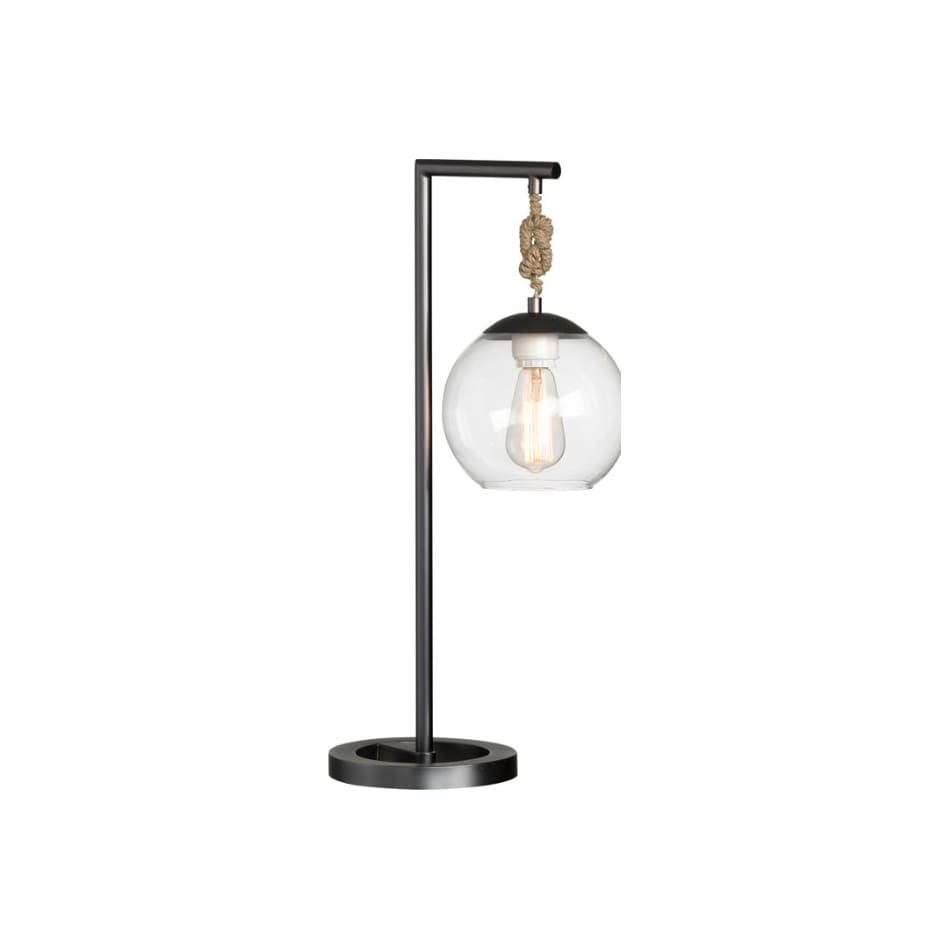 cres black table lamp   