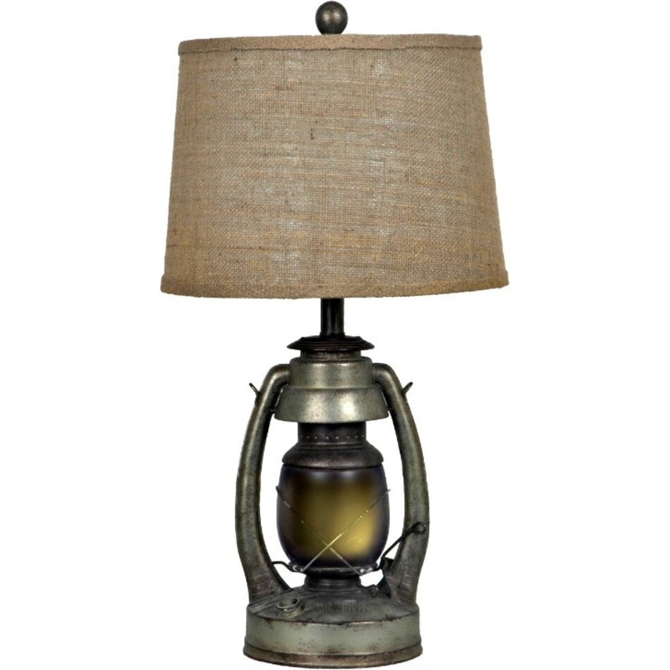 cres black table lamp   