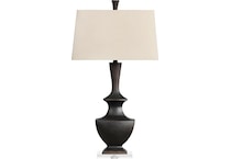 cres black table lamp   