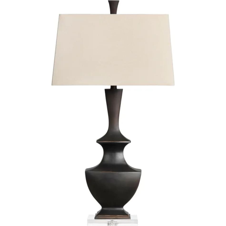 cres black table lamp   