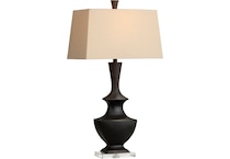 cres black table lamp   