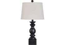 cres black table lamp   