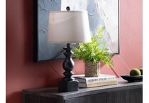 cres black table lamp   