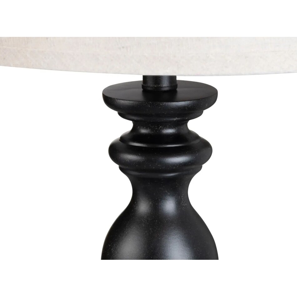 cres black table lamp   