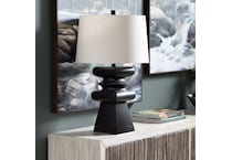 cres black table lamp   