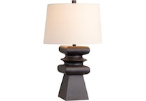 cres black table lamp   