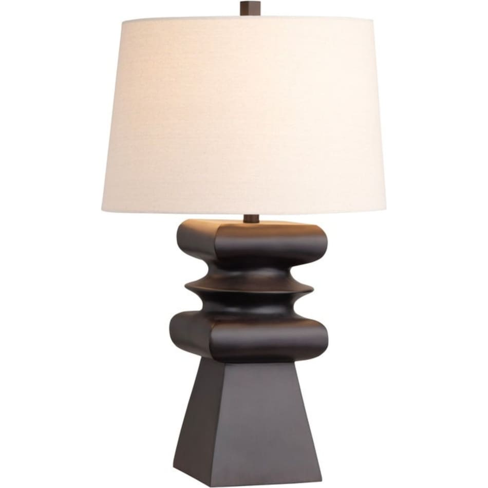 cres black table lamp   