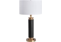 cres black table lamp   